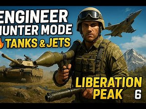 Engineer Hunter Mode 🔥 RPG vs Tanks & Jets – Battlefield 6 Conquest (Liberation Peak) | THEFIXODUS