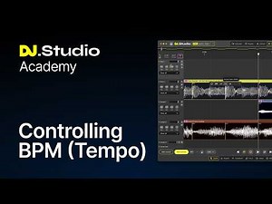 Master BPM control in DJ Studio | Tempo lane features explained