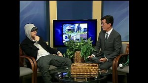 Stephen Colbert interviews Eminem on Michigan public access TV