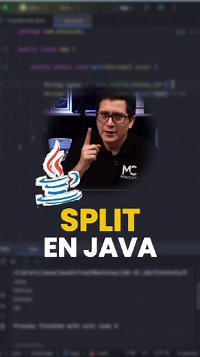 601 reactions · 46 shares | Método split en Java ☕️ #mitocode #java #programador #developer #codigo #programadores #sistemas | MitoCode | Facebook