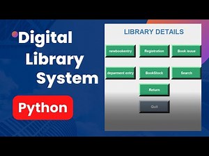 How to Create Library System in Python Full Tutorial Python for beginners#pythonbasic #pythonproject