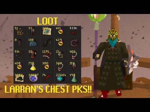 Hunting Players At The Larran's Chest For Their Loot! - OSRS
