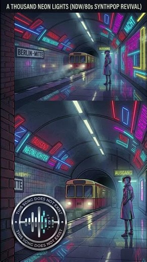 This Song Does Not Exist - 80s NDW Aesthetic: A Thousand Neon Lights 🌃 #Shorts