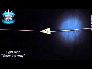 Light sign "show the way"