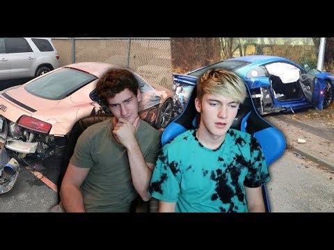 Reacting to supercar crashes