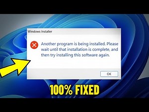 Another program is being installed Please wait until that installation is complete - How to Fix it ✅
