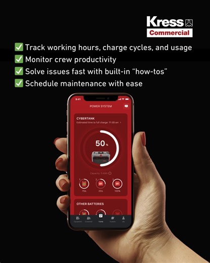 Work smarter, not harder — with the Kress Commercial App. Your ultimate fleet management tool is here to help you stay in control and on schedule. #KressCommercial #KressAU #KressDealer #LandscapingInnovation #EfficiencyMadeEasy #PumpAndPowerCentre | Pump and Power Centre