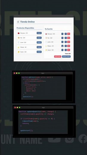 Carrito de compras con HTML, CSS y Js #html #css #javascript