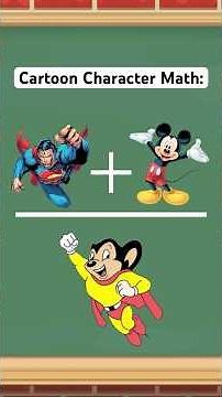 Cartoon Character Math: #disney