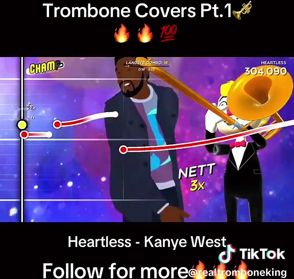 Kanye West's Heartless - Trombone Cover