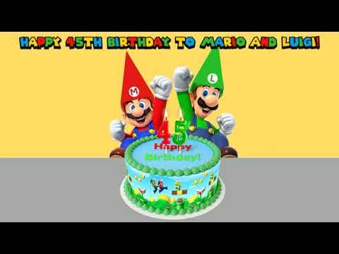 Happy 45th Birthday to Mario and Luigi!
