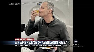 After spending over three years in a Russian prison for carrying a small amount of medically prescribed marijuana, Pennsylvania teacher Marc Fogel has returned home. The White House said Fogel was freed as part of "an exchange" with Russia. Jon Karl reports. https://abcnews.link/wv50WAf | ABC World News Tonight with David Muir