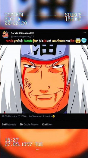 naruto protects tsunade from kabuto and orochimaru reaction #shorts #naruto #viral #jiraiya #anime