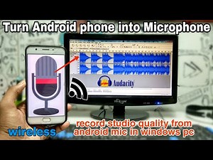 Use Android Phone as wireless Mic for Windows | 2020 new method | Turn Android into Microphone