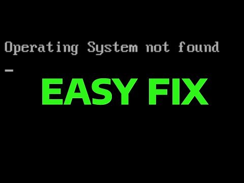 How To Fix Operating System Not Found (Missing Operating System)
