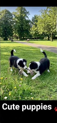 Cute puppies 🐾🐶 playing & enjoying in the park #cute#cuteanimal#cute#puppy#animallife#shortvideo
