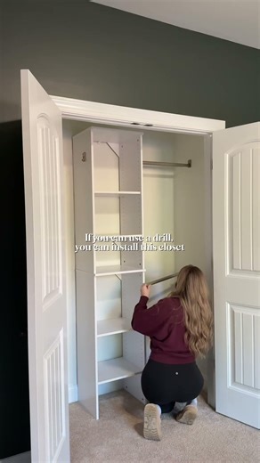 This closet system in this video is currently UNDER $90 TOTAL! 😳 I have installed this system into