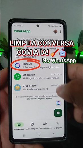 How to clear conversations using WhatsApp AI (Meta AI)