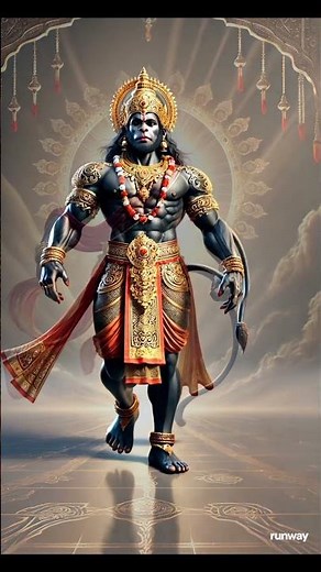 Majestic Lord Hanuman Walking | Divine Animation in 4K Ultra HD