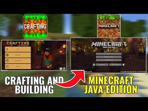 HOW TO CONVERT CRAFTING AND BUILDING INTO MINECRAFT JAVA EDITION?