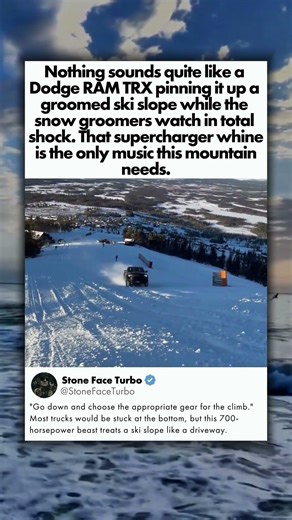 CAN A TRX TREAT A SKI SLOPE LIKE A DRIVEWAY?