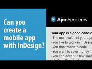 Can you build a mobile app with InDesign?