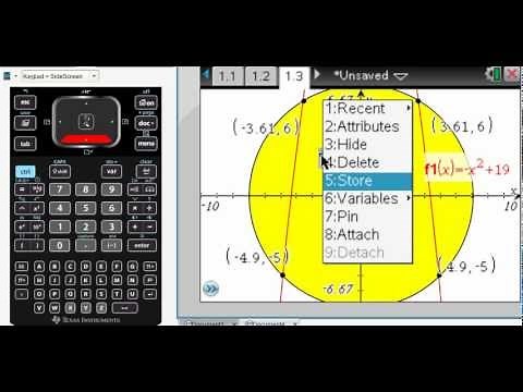 TI-Nspire CX CAS tips - find intersection points