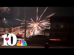 Wild video shows people shooting fireworks at cars, houses and each other in Knoxville