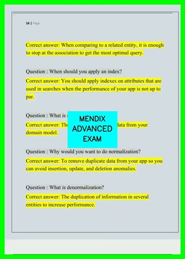 MENDIX ADVANCED EXAM video