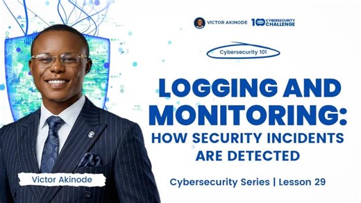 LESSON 29: Logging and Monitoring: How Security Incidents Are Detected | Abah Austus Chinedu