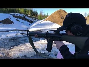 Taiwanese 65K2 short stroke piston rifle T65 Range test ROC 國造 T65K2 步槍 試射 歸零 實彈射擊