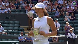 207K views · 7.8K reactions | Hands on Wimbledon silverware  When Iga Świątek won the 2018 Girls' Singles title | Wimbledon | Facebook