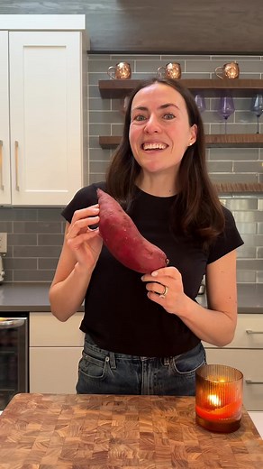 @kelseyoppenheim HOW TO ROAST JAPANESE SWEET POTATOES 🍠✨ Creamy on the inside, crisp on the outside, this is my go to method for the most custardy Japanese sweet potatoes. Dicing them is the secret. Every bite gets caramelized edges with a creamy, melt in your mouth center that tastes naturally sweet. Ingredients One Japanese sweet potato Avocado oil spray Sea salt Instructions 1. Wash and dry the sweet potato well 2.Cut into evenly sized one inch cubes 3. Spray with avocado oil and sprinkle wi