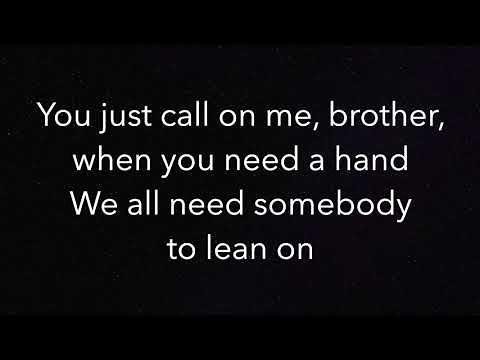 Lean On Me - Bill Withers (Backing Track - Key of F)