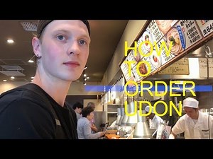 How to order UDON in Japan?