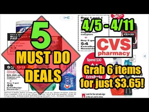 5 MUST DO CVS DEALS (4/5 - 4/11)