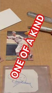 Teach Me How to Dizzy - Cut Autograph Tutorial #shorts #baseballcards