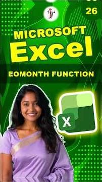 EOMONTH in Excel #excel #exceltips #exceltips #excelformula