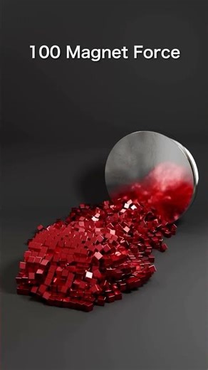 🧲 Magnet Cube Attraction 🧊 | Oddly Satisfying Physics Simulation 🎥