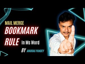 How to Set Bookmark Rule in MS Word Mailing Tab | Easy Tutorial