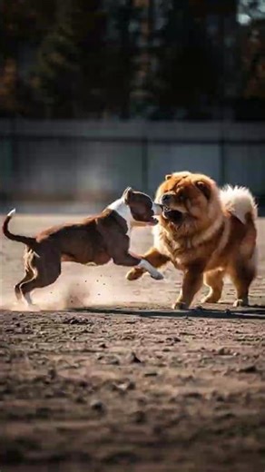 Can a Pitbull Defeat the Silent Warrior Chow Chow? 🐶⚡🦁