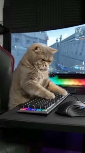 The Most Hilarious Pro-Gamer Cat Rage Quit Moment Ever Caught On Camera: Keyboard Smash Edition! 🎮🔥