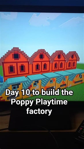 Day 10 to build the Poppy Playtime factory #poppyplaytime #minecraft #shorts #shortvideo #short
