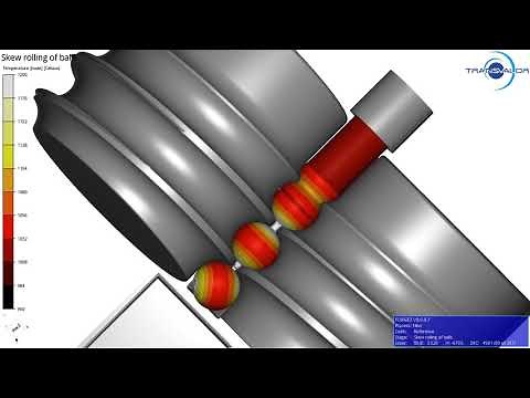 Skew rolling simulation - FORGE®