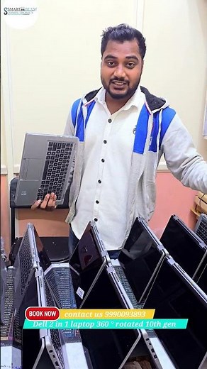 Dell 2 in 1 fold 360 rotated 10th gen | smart beast computronics #shorts #tech #laptop #yt #best #pc