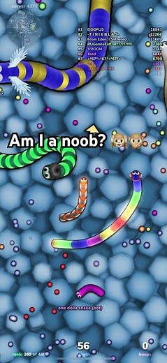The biggest snake on Slither.io