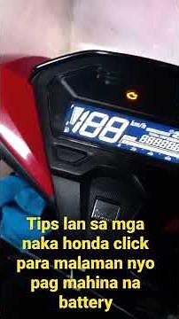 tips lan paano malaman pag mahina na battery ng motor nyo