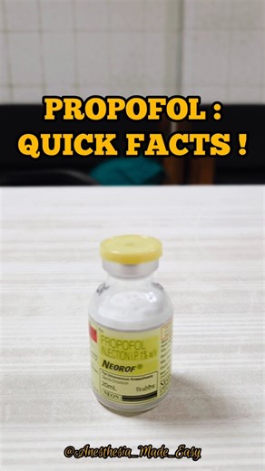 Dr. Sambit Dash on Instagram: "“Propofol isn’t just ‘milk of amnesia’. From hypotension to green urine to PRIS — there’s a lot this elegant anesthetic doesn’t tell you upfront. Side effects matter. Dose matters. Context matters.” “Propofol side effects nobody talks about — until you’re managing them at 2 AM !! #Propofol #Anesthesia #QuickFacts #FunTrivia #LoveAnesthesiology"