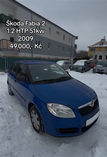 🚗 Na prodej Škoda Fabia II (2009) – levný a spolehlivý vůz na každý den ⚙️ Benzín 1.2 (51 kW), 5st. manuál 📏 Nájezd: 175 000 km, servisní knížka ✅ Zachovalý a čistý interiér ✅ Pravidelně servisováno ✅ Jednoduchý a nenáročný provoz ✅ Ideální auto do města nebo pro začátečníka 🔧 Připraveno ihned k provozu 💰 Cena: 49.000,- Kč Možnost prohlídky a testovací jízdy 📍 Vše vyřídíme za vás: STK, emise, převozní značka i pojištění 💬 Máte zájem? Napište nám do zpráv! 📍 Adresa: 350 02, Cheb #fy #fyp #