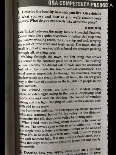 #essay,’ Describe the Locality in the which you live. What you see and hear as you walk around’